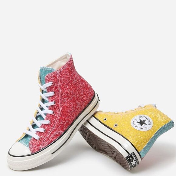 NEW Converse Chuck Taylor All Star 70 Hi X JW Anderson Glitter Pack 5 Mens 7 Wmn - Picture 4 of 8